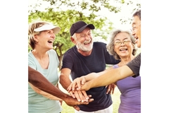 Image Senior consumers socializing.